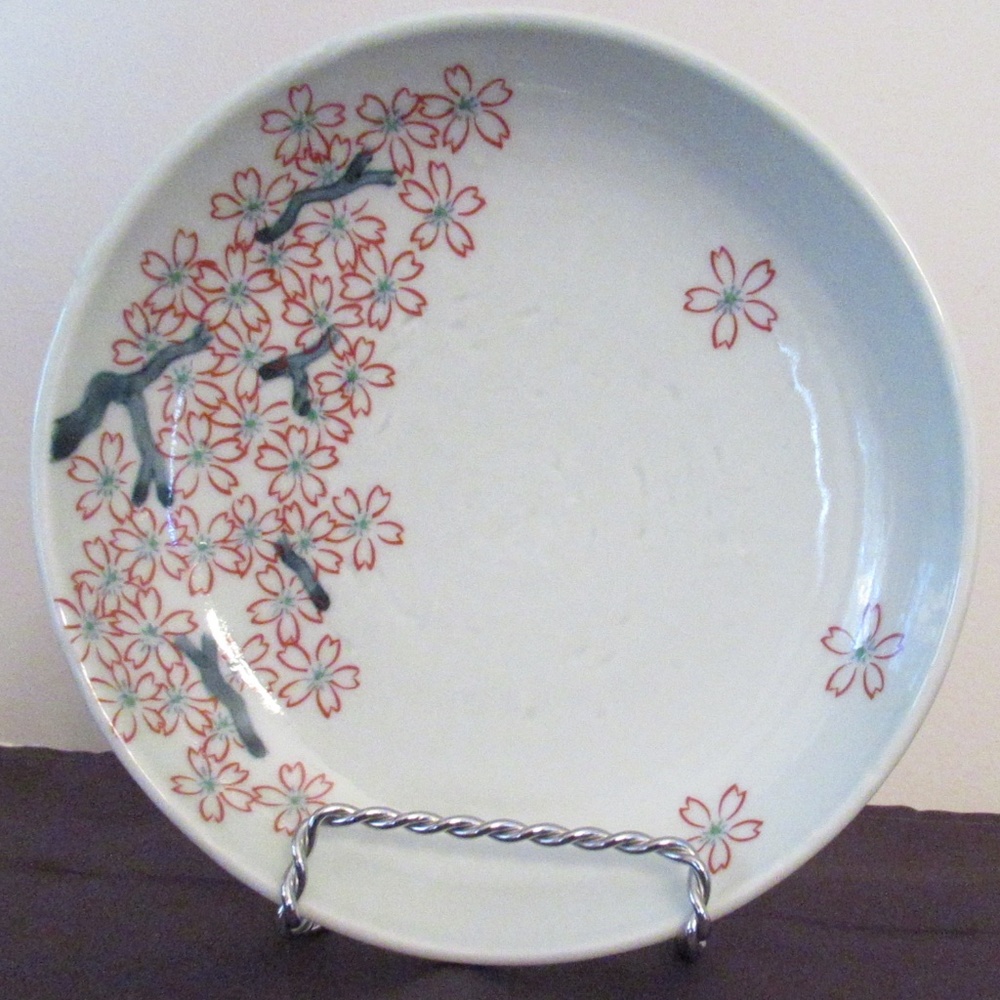 Vintage Japanese hand painted bread, salad plate